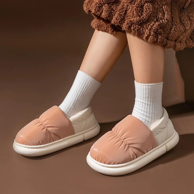 Fuzzy washable slippers 