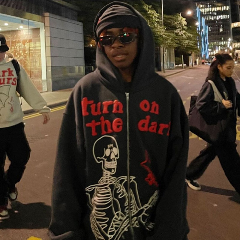 men's hoodie in the city